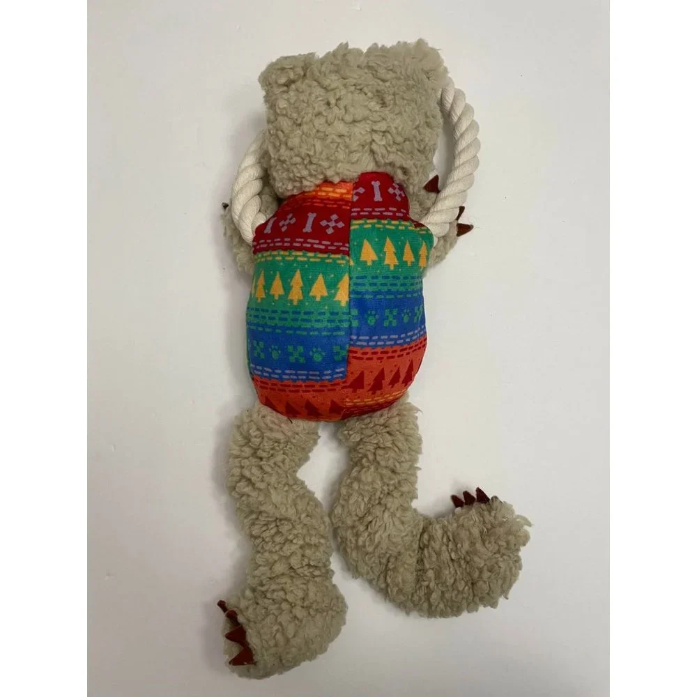 NWT- Bear Rope and Plush Dog Toy